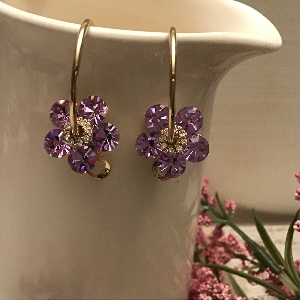 #230 Flower Hoops